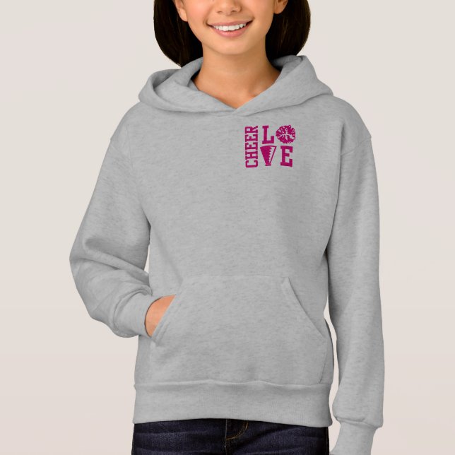 Cheerleaders, Cheer Love, It's a Cheer Life, Cheer Hoodie (Front)