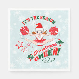 Cheerleaders Christmas Party Napkins