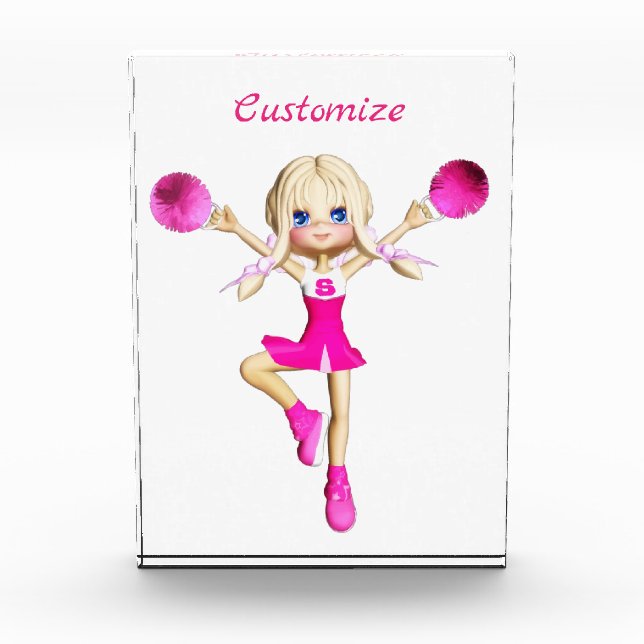 Cheerleaders Gonna Cheer Thunder_Cove Acrylic Award (Front)