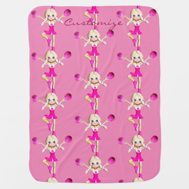 Cheerleaders Gonna Cheer Thunder_Cove Baby Blanket (Front)