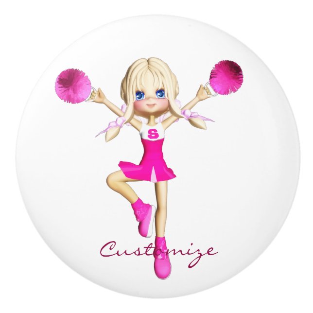 Cheerleaders Gonna Cheer Thunder_Cove Ceramic Knob (Front)