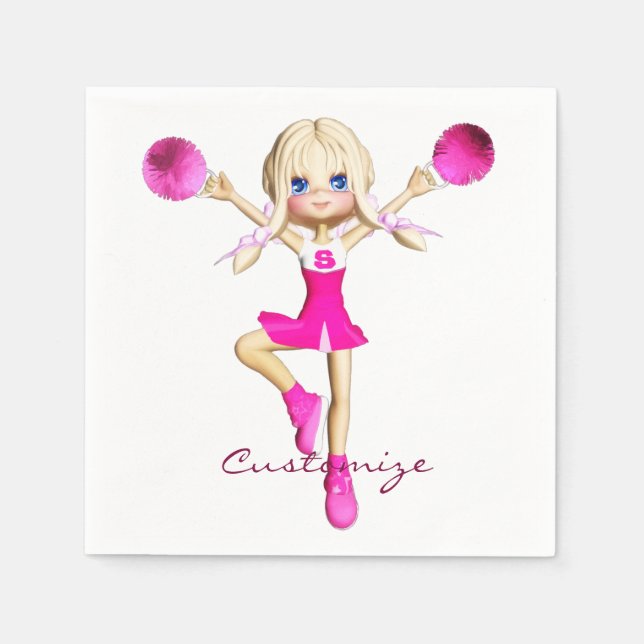 Cheerleaders Gonna Cheer Thunder_Cove Napkins (Front)