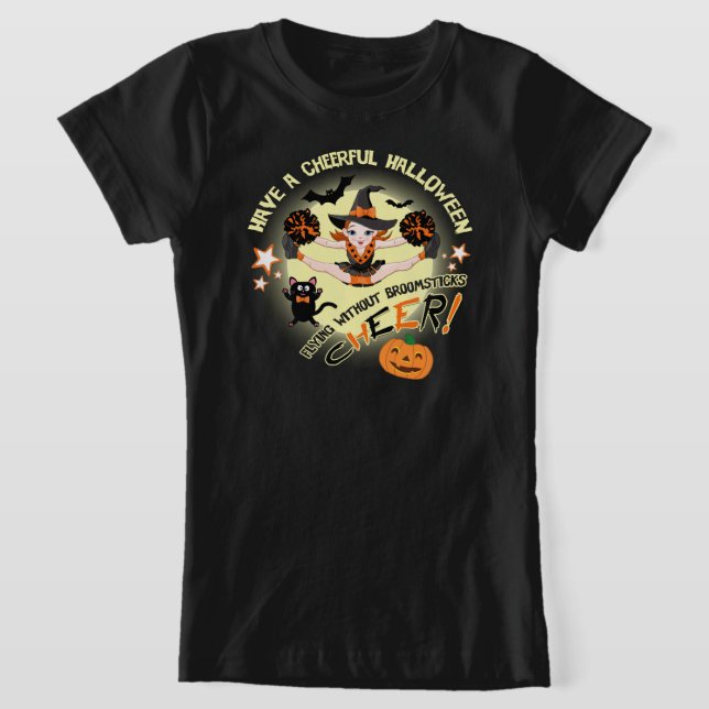 Cheerleader's Halloween T-Shirt (Laydown)