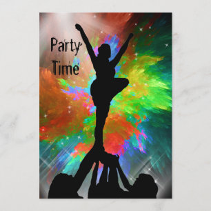 Cheerleaders in a Colorburst Invite