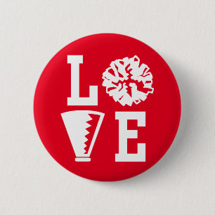 Cheerleaders, Love Cheer Pinback Button
