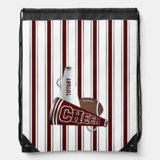 Cheerleader's Megaphone Custom Drawstring Backpack