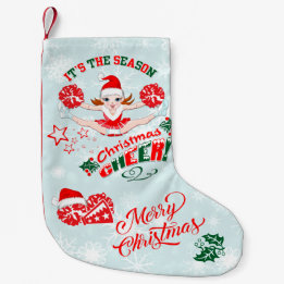 Cheerleaders Small Christmas Stocking