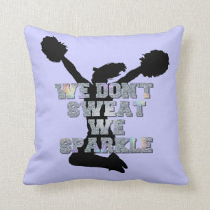 Cheerleaders we sparkle throw pillow