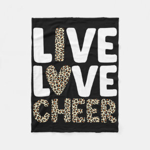 Cheerleading Art For Women Girls Cheer Squad Cheer Fleece Blanket