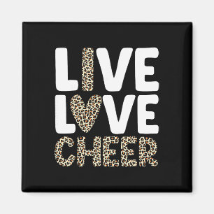 Cheerleading Art For Women Girls Cheer Squad Cheer Magnet