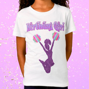 Cheerleading "Birthday Girl" T-Shirt