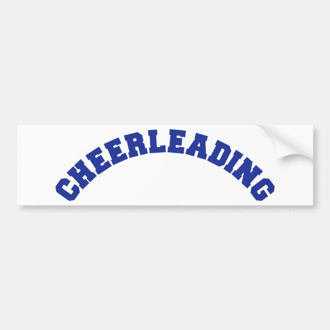 Cheerleading Bumper Sticker (Front)