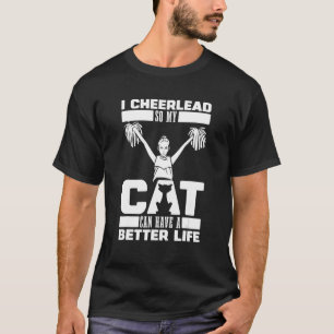Cheerleading Cat Cheercaptain Cheerleader T-Shirt