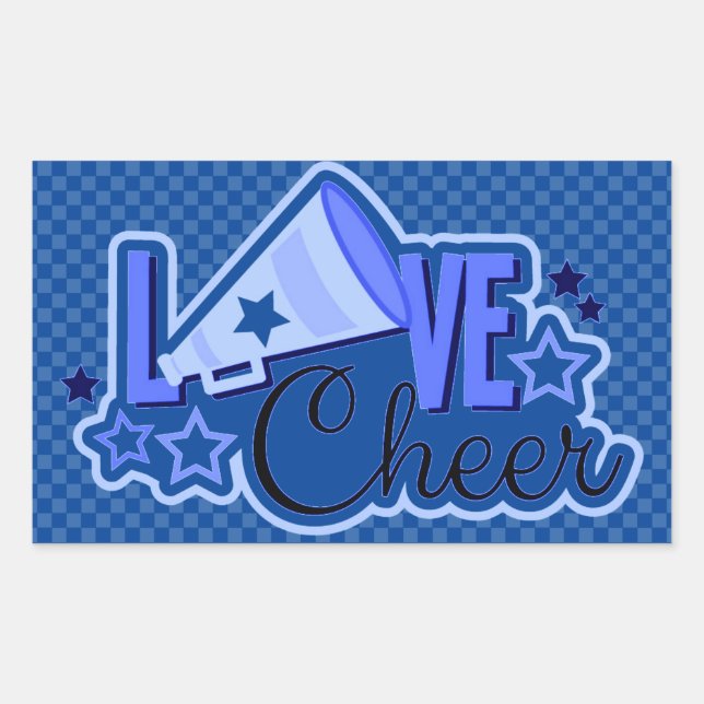 Cheerleading Checkered Stickers (Front)