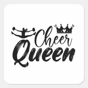 Cheerleading Cheer Cheerleader Girls Gifts Square Sticker