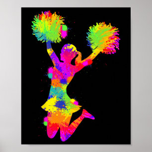 Cheerleading Cheer Cheerleader Girls Kids Poster