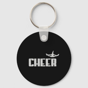 Cheerleading Cheer Coach Mom Dad Cheerleader Gift Keychain