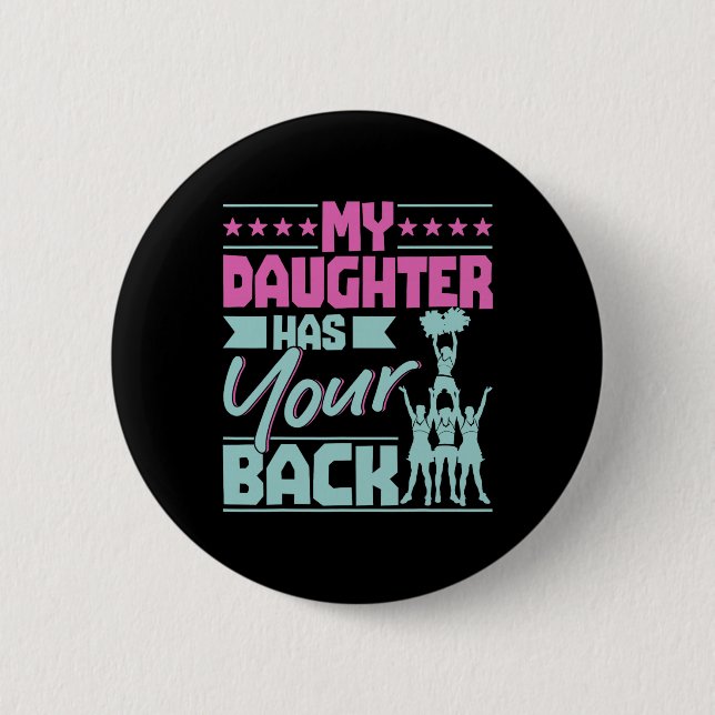 Cheerleading Cheer Mom Ckspot - My Daughter Has Yo Button (Front)