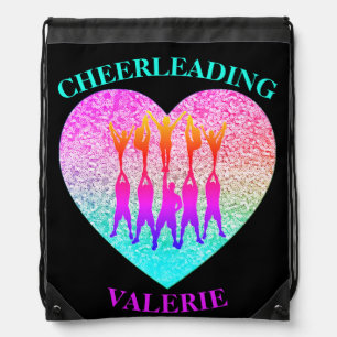 Cheerleading Cheer Stunt Pyramid Drawstring Bag