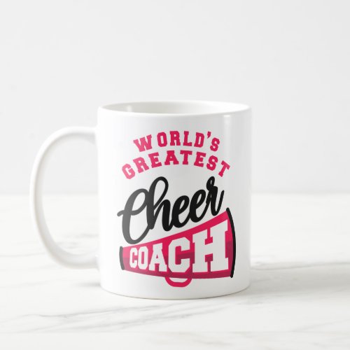 Cheerleading Cheer WorldS Greatest Cheer Coach Coffee Mug