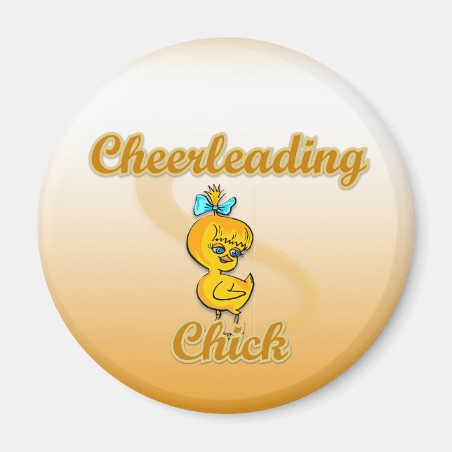 Cheerleading Chick Magnet (Front)