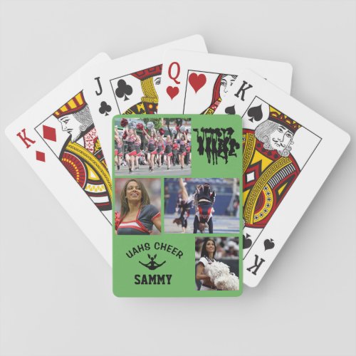 Cheerleading Class Of Photo School Name Poker Cards