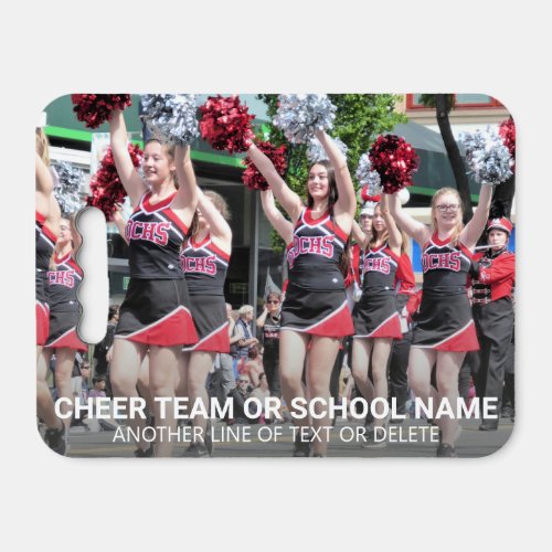 Cheerleading Club Photo And Name Personalized Seat Cushion