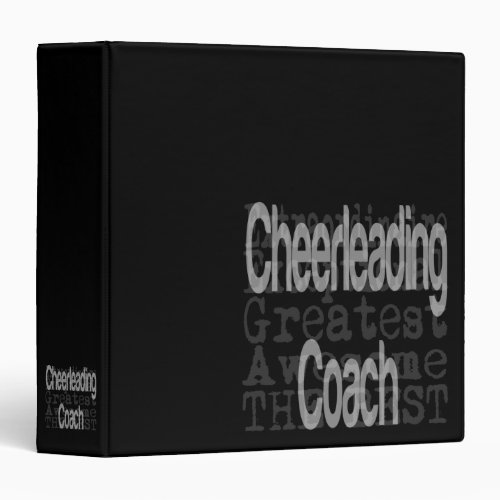 Cheerleading Coach Extraordinaire Binder