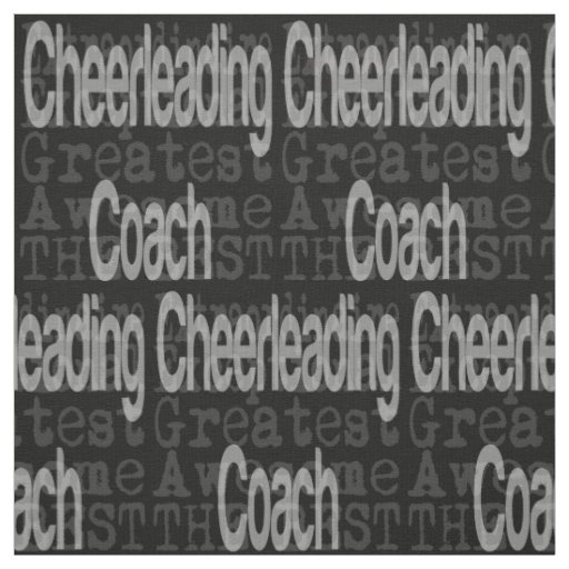 Cheerleading Coach Extraordinaire Fabric