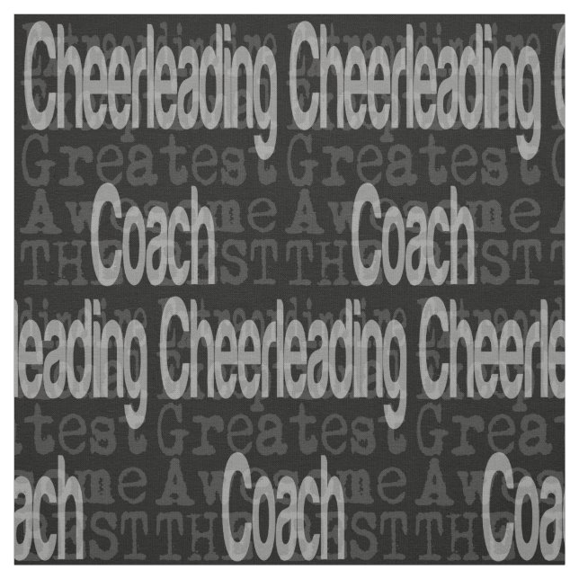 Cheerleading Coach Extraordinaire Fabric (Swatch)
