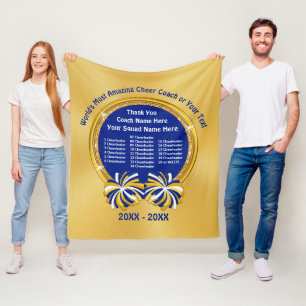 Cheerleading Coach Gift ideas, ALL Cheerleaders Fleece Blanket