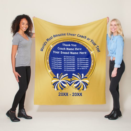 Cheerleading Coach Gift ideas ALL Cheerleaders Fleece Blanket