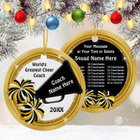 Cheerleading Coach Gift Ideas, Personalized