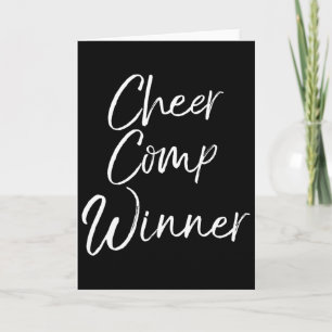 Cheerleading Competition Team Gift Idea Cheer Comp Card
