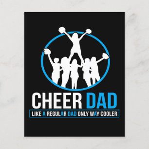 Cheerleading Dad Fathers   Cheerleading Cute Des Flyer