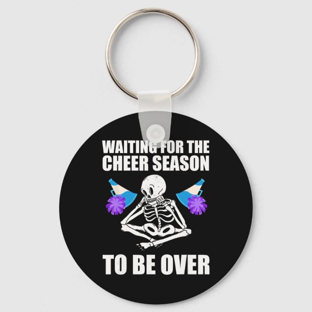 Cheerleading Daddy Funny Cheer Dad  Keychain (Front)