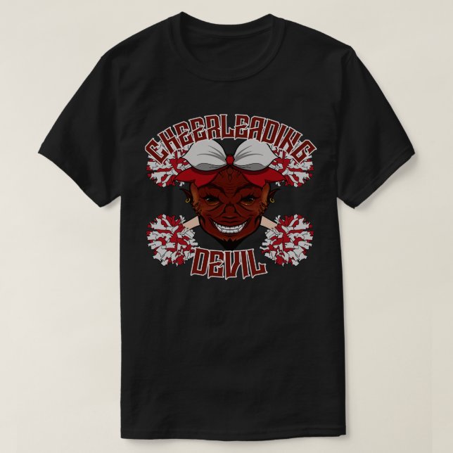 Cheerleading Devil T-Shirt (Design Front)