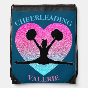Cheerleading Drawstring Bag
