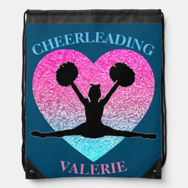 Cheerleading Drawstring Bag (Front)