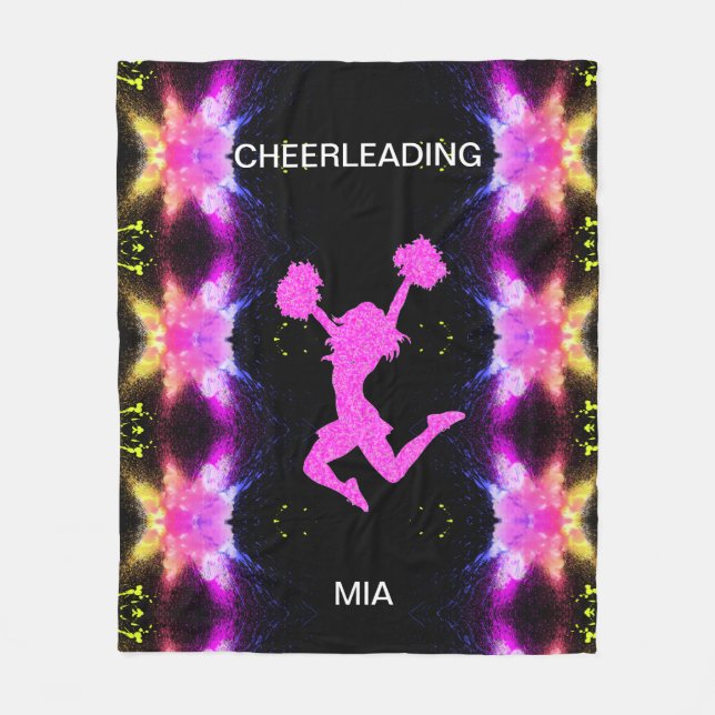 CHEERLEADING fleece blanket. (Front)