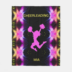 CHEERLEADING fleece blanket.