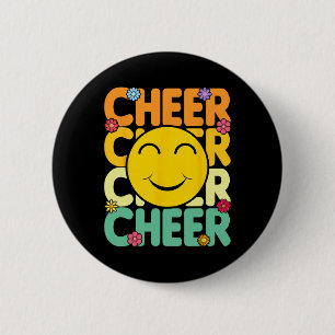 Cheerleading For Cheerleader Squad Girl Teen Cheer Button
