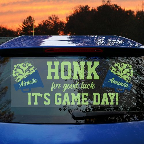 Cheerleading Game Day Window Cling
