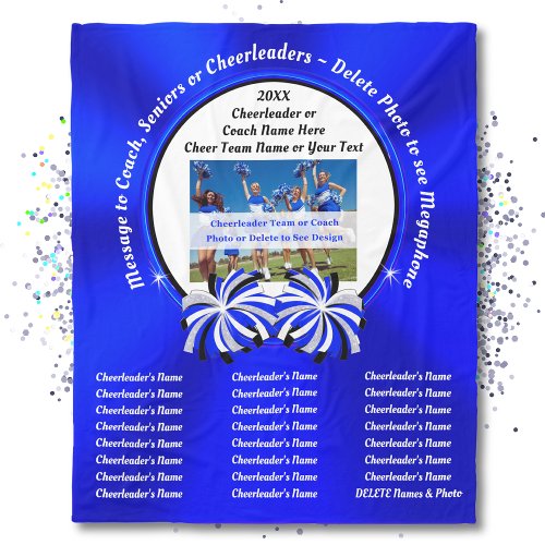 Cheerleading Gifts for Seniors Cheer Coach Gifts Fleece Blanket