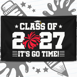 Cheerleading Graduation Quote Senior Class of 2027 Banner