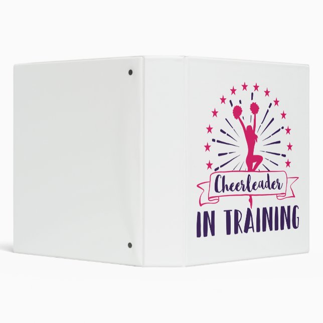Cheerleading In Training Cheerleading Cheer Team 3 Ring Binder (Background)