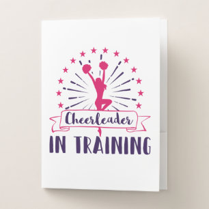 Cheerleading In Training Cheerleading Cheer Team Pocket Folder