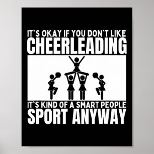 Cheerleading Is For Smart People Cheer Funny Cheer Poster