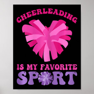 Cheerleading Is My Favorite Sport - Cheer And Chee Poster