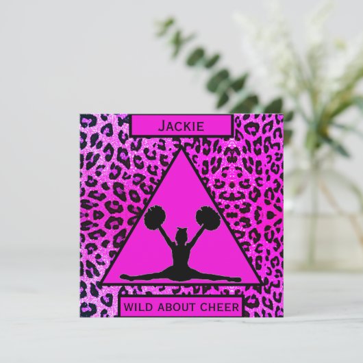 Cheerleading Leopard Wild About Cheer (Standing Front)